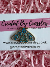 Load image into Gallery viewer, Blue Moth Butterfly Pin Badge

