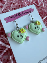 Load image into Gallery viewer, Valentines Smiley Heart Earrings
