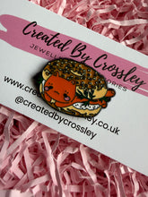 Load image into Gallery viewer, Bagel Cat Pin Badge
