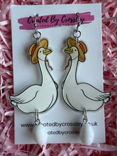 Load image into Gallery viewer, Duck and Egg Charm Earrings
