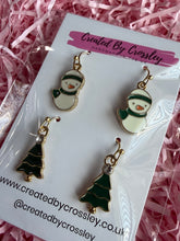 Load image into Gallery viewer, Snow Tree Earring Duo
