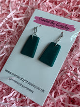 Load image into Gallery viewer, Green Clay Earrings
