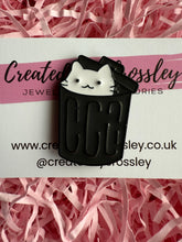 Load image into Gallery viewer, Bin Cat Pin Badge
