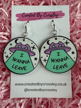 Load image into Gallery viewer, Space Cat Charm Earrings
