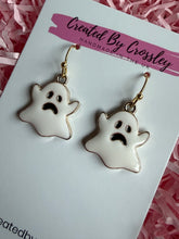 Load image into Gallery viewer, Unhappy Ghost Charm Earrings
