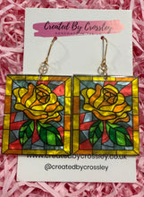 Load image into Gallery viewer, Large Rose Arch Charm Earrings
