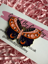 Load image into Gallery viewer, Moon Butterfly Pin Badge
