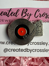 Load image into Gallery viewer, Record Player Pin Badge
