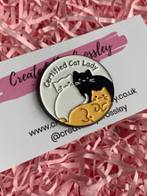 Load image into Gallery viewer, Cat Lady Pin Badge
