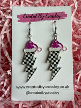 Load image into Gallery viewer, Festive Lightning Charm Earrings
