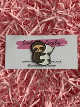 Load image into Gallery viewer, Sleepy Sloth Pin Badge
