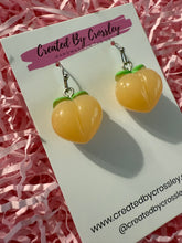 Load image into Gallery viewer, Peach Charm Earrings
