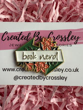 Load image into Gallery viewer, Book Nerd Reading Pin Badge
