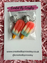 Load image into Gallery viewer, Colour Fade Lolly Clip On Earrings
