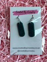 Load image into Gallery viewer, Green Clay Earrings
