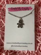 Load image into Gallery viewer, Gingerbread Man Charm Necklace
