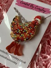 Load image into Gallery viewer, Christmas Chicken Charm Necklace
