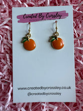 Load image into Gallery viewer, Orange Charm Earrings
