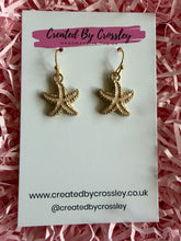 Load image into Gallery viewer, Pink Starfish Charm Earrings
