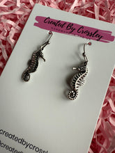Load image into Gallery viewer, Seahorse Charm Earrings
