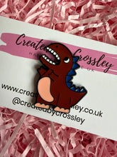 Load image into Gallery viewer, Dinosaur Pin Badge
