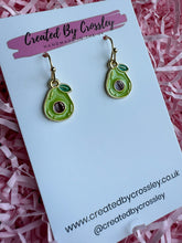 Load image into Gallery viewer, Avocado Charm Earrings
