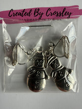 Load image into Gallery viewer, Snowman Clip On Earrings
