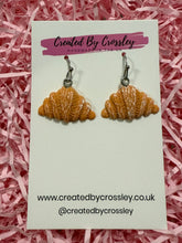 Load image into Gallery viewer, Croissant Charm Earrings
