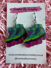 Load image into Gallery viewer, Rollerskate Charm Earrings
