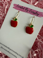 Load image into Gallery viewer, Apple Charm Earrings
