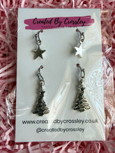 Load image into Gallery viewer, Star Tree Earring Duo
