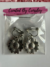 Load image into Gallery viewer, Sunflower Clip On Earrings
