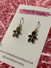 Load image into Gallery viewer, Gingerbread Man Charm Earrings
