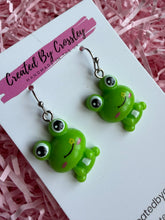 Load image into Gallery viewer, Frog Charm Earrings
