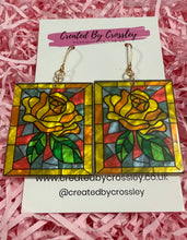 Load image into Gallery viewer, Large Rose Arch Charm Earrings
