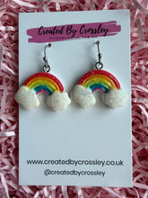Load image into Gallery viewer, Glitter Rainbow Charm Earrings
