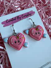 Load image into Gallery viewer, Valentines Smiley Heart Earrings
