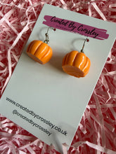 Load image into Gallery viewer, Pumpkin Charm Earrings
