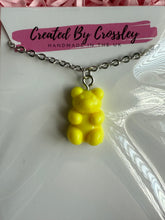 Load image into Gallery viewer, Yellow Gummy Bear Charm Necklace
