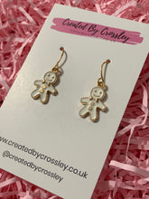 Load image into Gallery viewer, Gingerbread Man Charm Earrings
