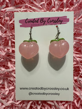 Load image into Gallery viewer, Pink Peach Charm Earrings
