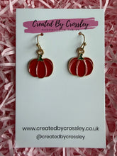 Load image into Gallery viewer, Pumpkin Charm Earrings
