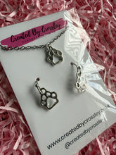 Load image into Gallery viewer, Paw Print Jewellery Set
