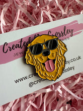 Load image into Gallery viewer, Cool Dog Pin Badge
