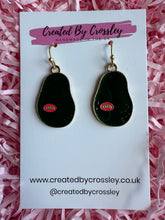 Load image into Gallery viewer, Avocado Charm Earrings

