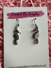 Load image into Gallery viewer, Seahorse Charm Earrings
