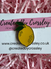 Load image into Gallery viewer, Lemon Pin Badge
