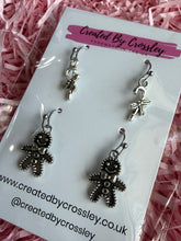 Load image into Gallery viewer, Gingerbread Candycane Earring Duo
