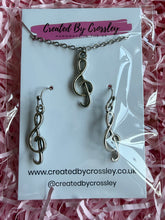 Load image into Gallery viewer, Treble Clef Jewellery Set

