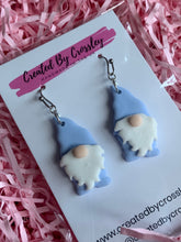 Load image into Gallery viewer, Light Blue Gonk Clay Earrings
